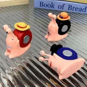 One Piece ASL Recording Phone Sound Button Toy Pendant Confession Message Keychain Figurine Creative Sound