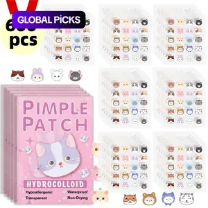 Cute Cat Design Hydrocolloid Acne Stickers, Suitable for Sensitive Skin, Fragrance-Free & Paraben-Free, Light Skin Types, Pimple Patch