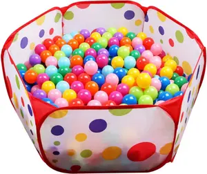Ball Pit Large Pop Up Toddler Ball Pits Tent for Toddlers Girls Boys for Indoor Outdoor Baby Playpen w/Zipper Storage Bag, Balls Not Included (ARed)