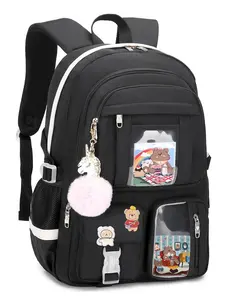 Backpacks for Girls,Laptop Backpack 15.6 Inch School Bag Cute College Backpack Large Bookbags Travel for Teens Women Students Anti Theft Daypack (Black)