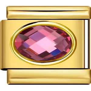 Oval Gem Charms