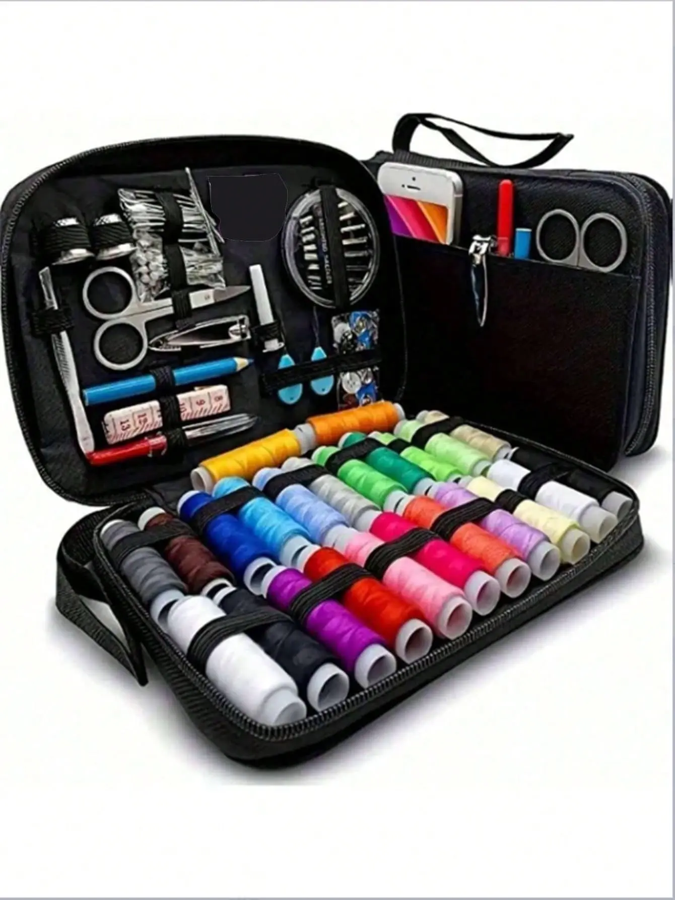 1set Portable Sewing Kit for Adults - Nylon Threading Supplies with Needle, Scissors, Measure Tape, Multiple Specifications Optional - Emergency Repair, Travel Essential, Home/Dorm Gift (Home & Party Supplies)