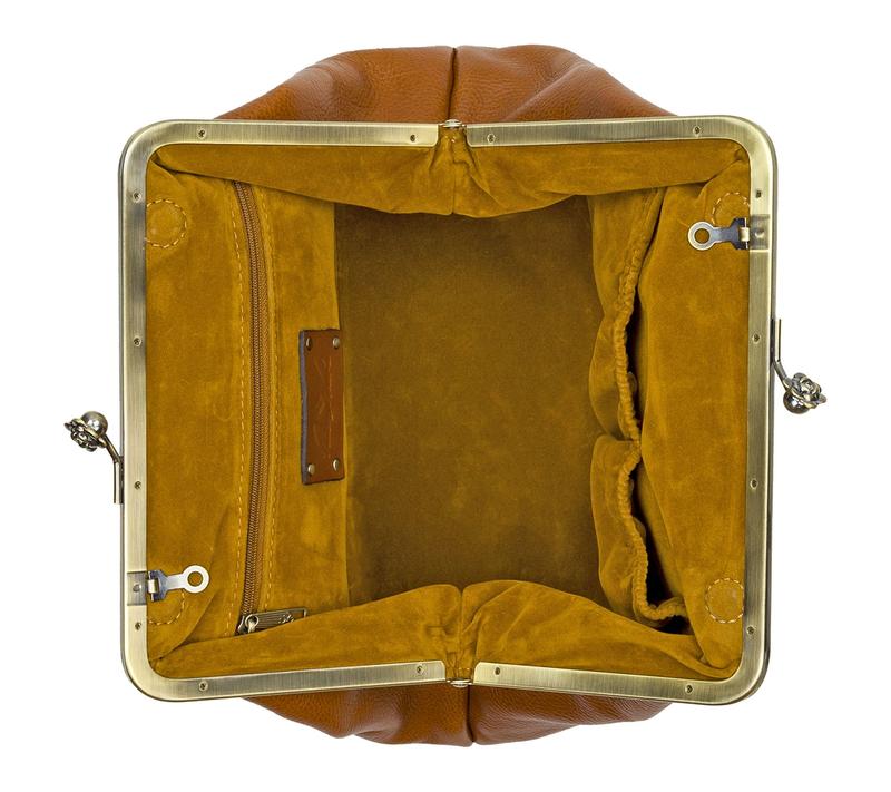 Patricia Nash Sofia Frame Crossbody - Rugged Natural Grain