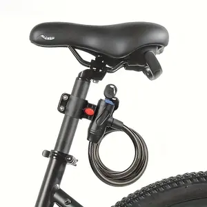 2-Piece set [1 lock holder + 1 one-word key lock] Mountain bike lock, anti-theft, reinforced bicycle safety accessories, polished surface, manual control method, secure storage for motorcycles and bicycles