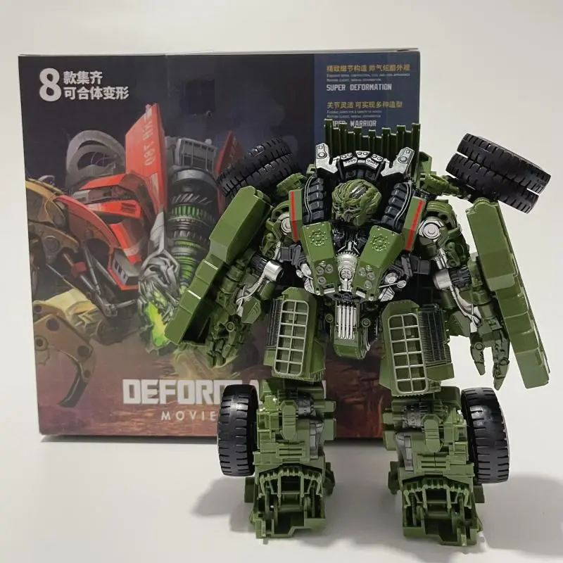 H6001-8B TAIBA BMB Plastic ABS 8-in-1 Transformation Anime Devastator Robot Toy, 14-22 cm Single Figure, 48 cm Total Height, KO GT Truck Crane to Car Action Figure Model, Kids Gift