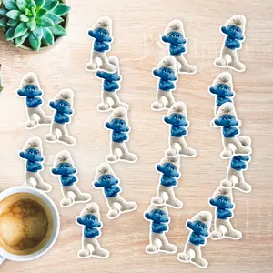 Stickers Pack 20 Pcs Bike Skateboard Bumper Clumsy Vinyl Water Bottle Smurf Colorful Laptop Waterproof Aesthetic Guitar Luggage Car