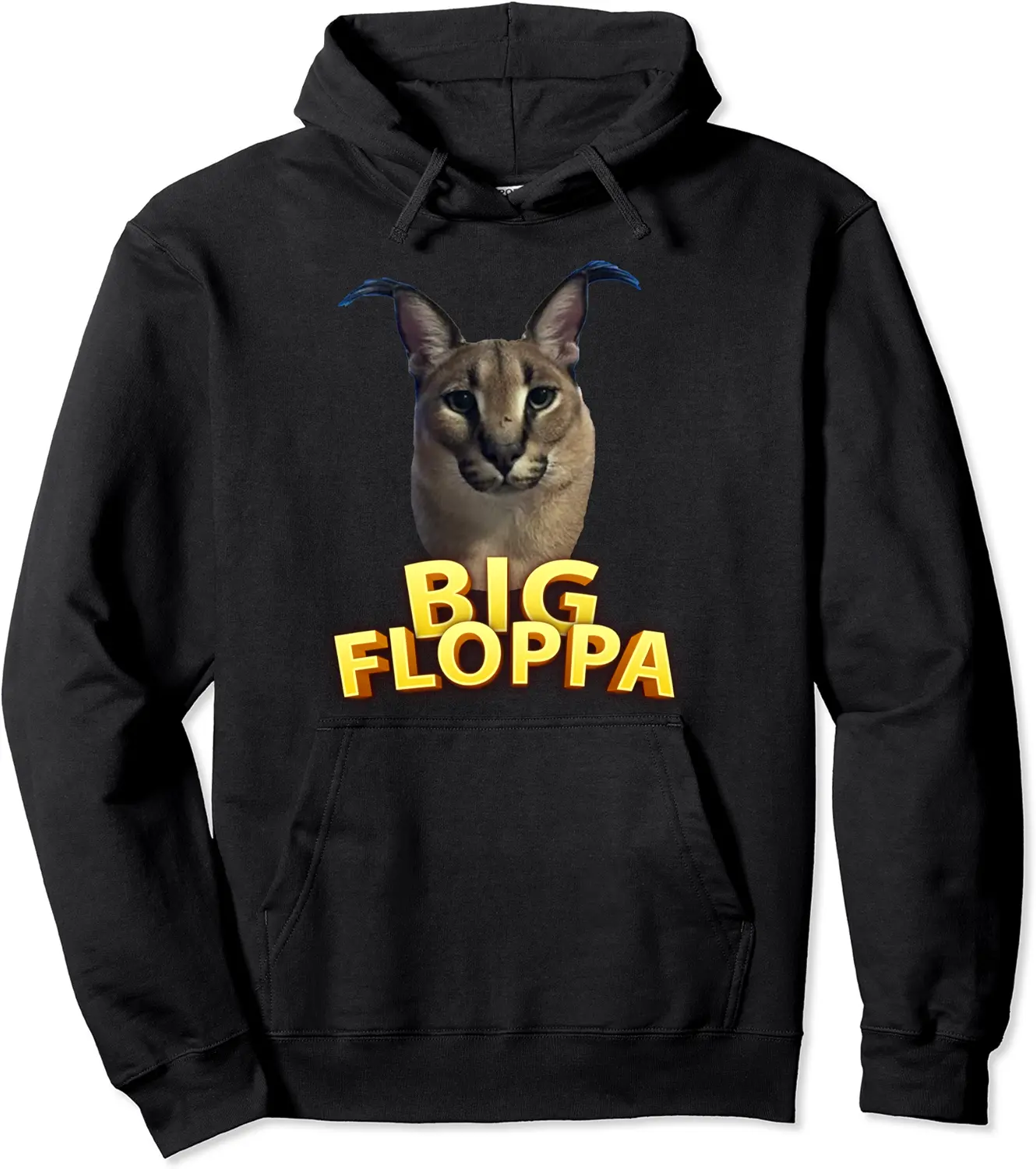 Big Floppa Meme Cat Pullover Hoodie - Rubencordov Shop 66B0BCDGDQ46