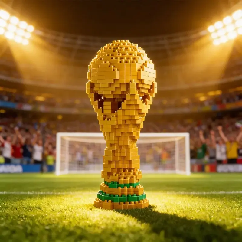 Soccer Passion Micro Building Blocks Set A Striking Desktop Decor for Sports Fans A Fun Challenge Kit and Creative Gift for Kids