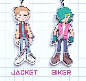 Hotline Miami Keychain Charms, Kawaii Keychains, Small, Meaningful, And Full Of Character, Unique Keychains That Add Charm To Every Bag And Key.