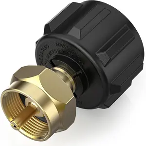Propane Refill Adapter, Fill 1 Pound Bottles from 20lb Tank, Solid Brass