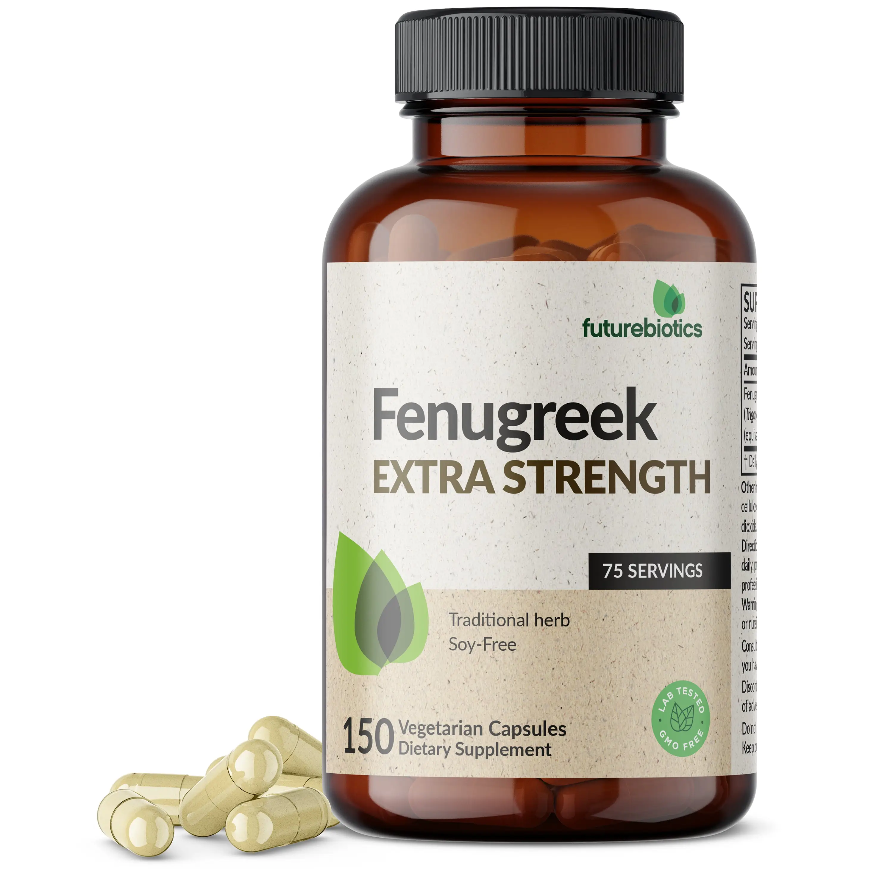 Futurebiotics Fenugreek Extra Strength 2400 MG Fenugreek Capsules, fenugreek supplement, Healthcare Fitness