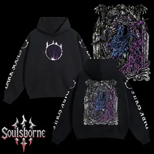 [Soulsborne Style] Vintage Grim Style Artorias the Abysswalker v2 - Dark souls Unisex Hoodie, Soulsborne Gaming Apparel, Game Shirt, Video Game Clothes, Boy Merch, Gift For Him, Gift For Her, Soulslike Streetwear