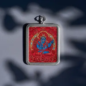 Acala, the Immovable One, Red Thangka | Steadfast Protection · Calamity Aversion