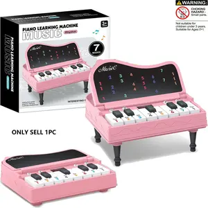 Mini Piano for Kids with Music Notes, 13 Keys Pocket Travel Keyboard, 7 Modes, Portable Musical Instrument, Birthday Gift for Boys Girls
