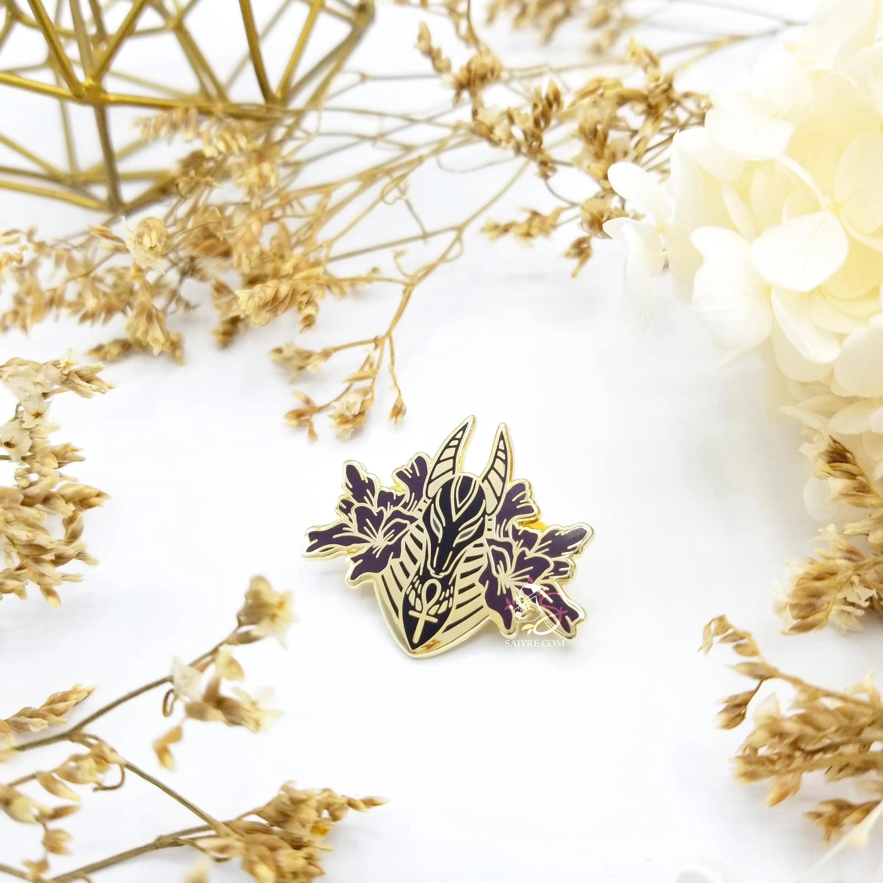 Anubis Hard Enamel Pin | Egyptian Collection | Jackal Deity Mythology Art Pin