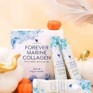 Forever Marine Collagen with Vitamin C Biotin and Zinc - Made with Fruit Juice Concentrates Supplement