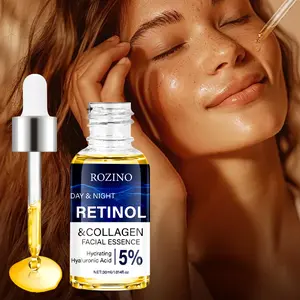 30ml Retinol & Collagen Facial Essence, With 5% Hydrating Hyaluronic Acid, For Day & Night Use, Deeply Hydrates, Brightens Skin