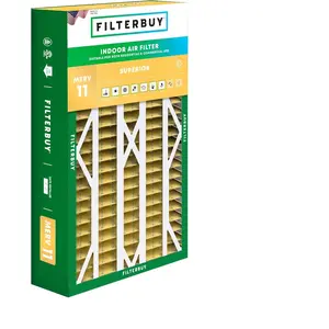 Filterbuy 16x28x6 Air Filter (1-Pack), Pleated MERV 11 Allergen Defense HVAC AC Furnace Air Filters for Aprilaire Space-Gard 401 / 2400 & Lennox