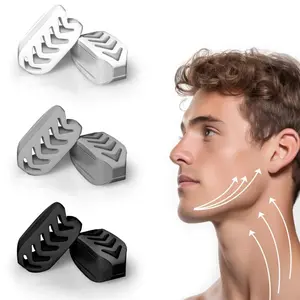 Silicone Jawline Trainer Set of 6, Multi-Resistance Levels for Facial Muscle Exercise, Unisex Fitness Tool for Facial Shaping
