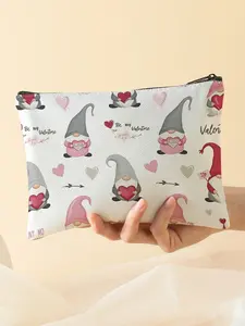 Christmas Gnome Snack Bag, Travel Organizer for Cosmetics and Emergency Snacks, Ideal Gift for Friends and Sisters, Fashionable Travel Storage Bag, Makeup Organizer Pouch