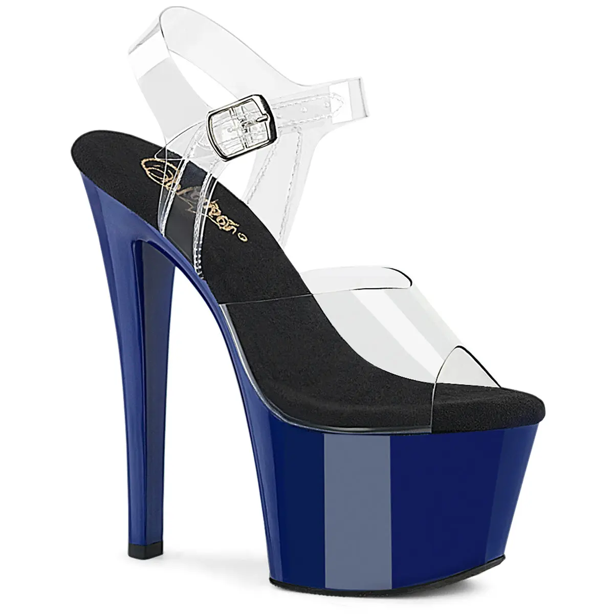 Women's Stylish Platform Stiletto High Heeled Shoes - Classy Fashion Footwear (Sky-308), Stiletto Heels