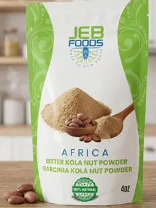 JEB FOODS Premium Garcinia Kola Powder - African Bitter Kola Nut Powder for Wellness Support, Culinary and Traditional Use Homemade Spice