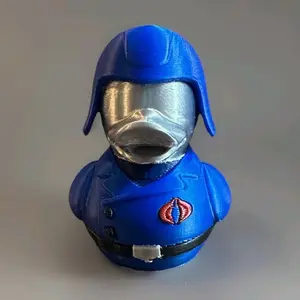 HELMET COBRA COMMANDER 3D PRINTED DUCK COLLECTIBLE