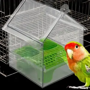 ABS Bird Feeder and Bath: Multifunctional Hanging Accessory for Parakeets and Other Birds