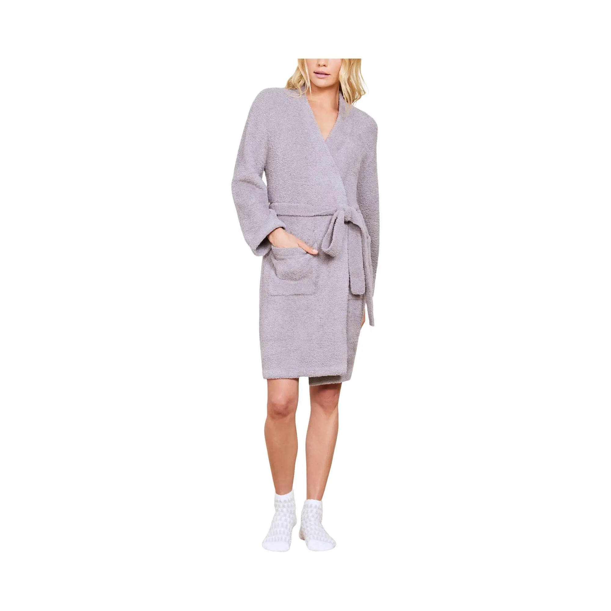 Barefoot Dreams CozyChic Solid Knee-Length Robe Barefoot Dreams CozyChic Solid Knee-Length Robe
