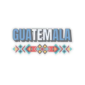 Guatemala Colorful Kiss-Cut Stickers, Vinyl Car Decal, Central America Love Souvenir, Traveler Gift, Guatemalan Pride Sticker