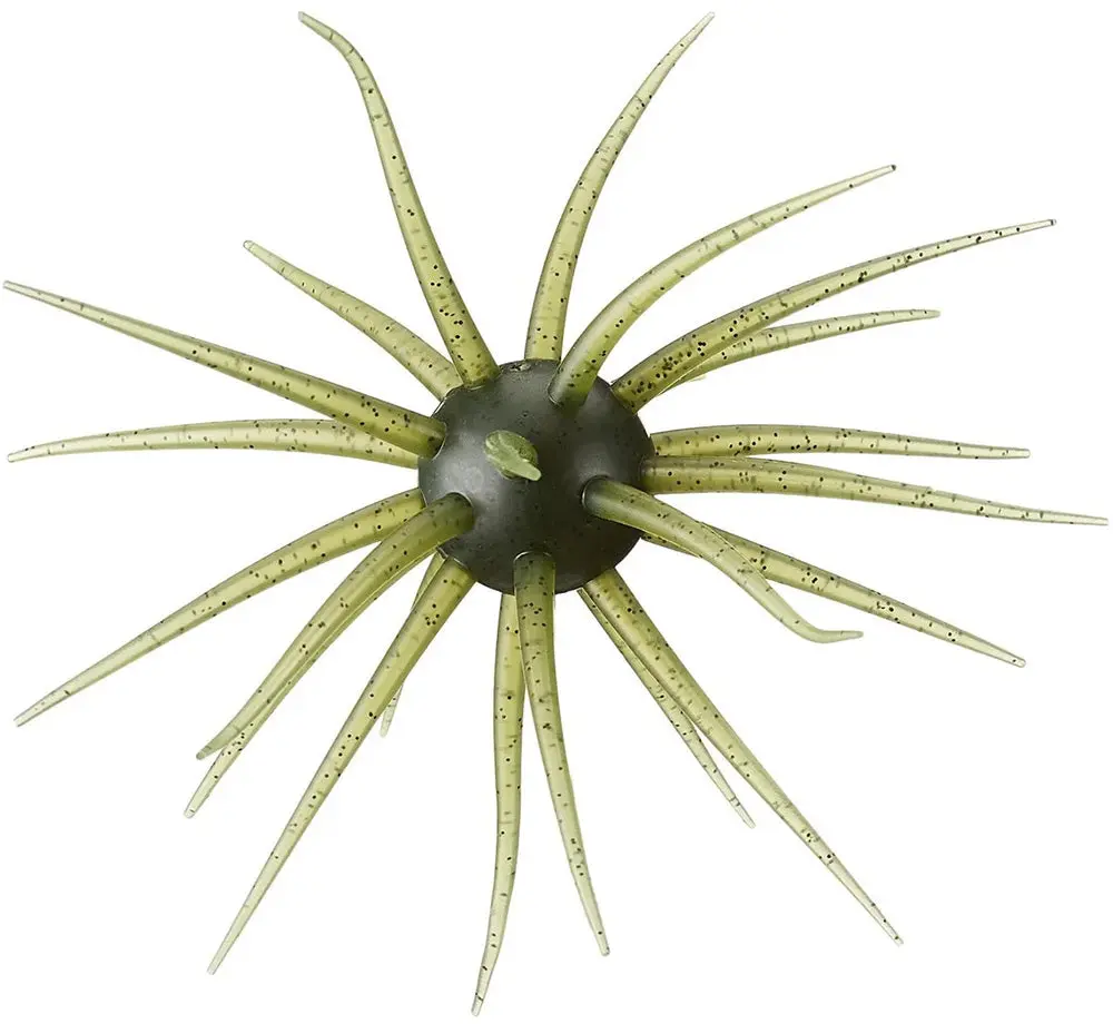 Hideup Coike 13mm Soft Plastic Urchin Fishing Tackle - 1 Pack Soft Lure, Urchin Shape, Central Ball, Dynamic Profile, Full-Size Design, Multi-Colors for Custom Fishing Setups