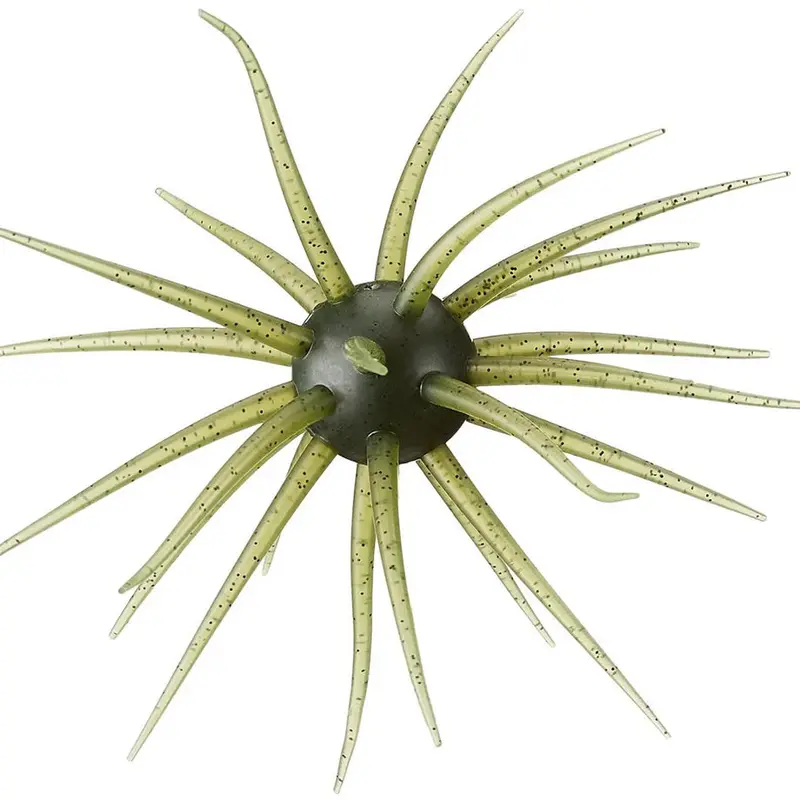 Hideup Coike 13mm JDM Soft Plastic Urchin Fishing Tackle - 1 Pack Lure, Urchin Shape, Central Ball, Dynamic Profile, Full-Size Design, Highly Buoyant, Irresistible Vibrations, Multi-Colors for Custom Setups