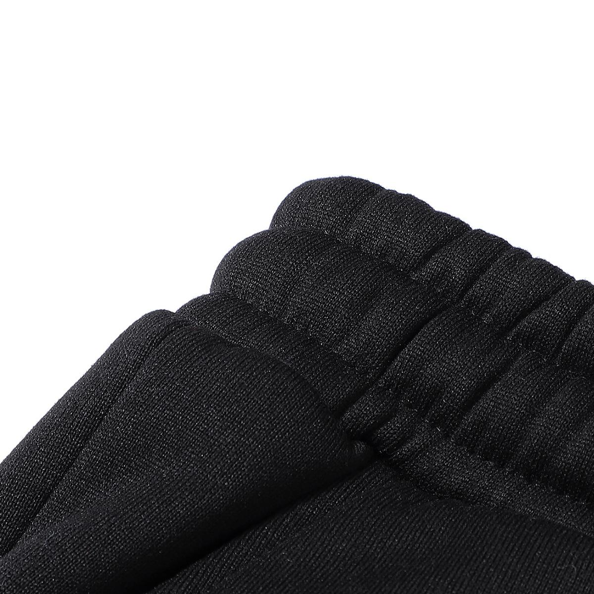 Men's fashion basic polyester joggers with pockets, solid color, slightly stretchy, regular fit casual sports pants with an elastic drawstring waistband sweatpants