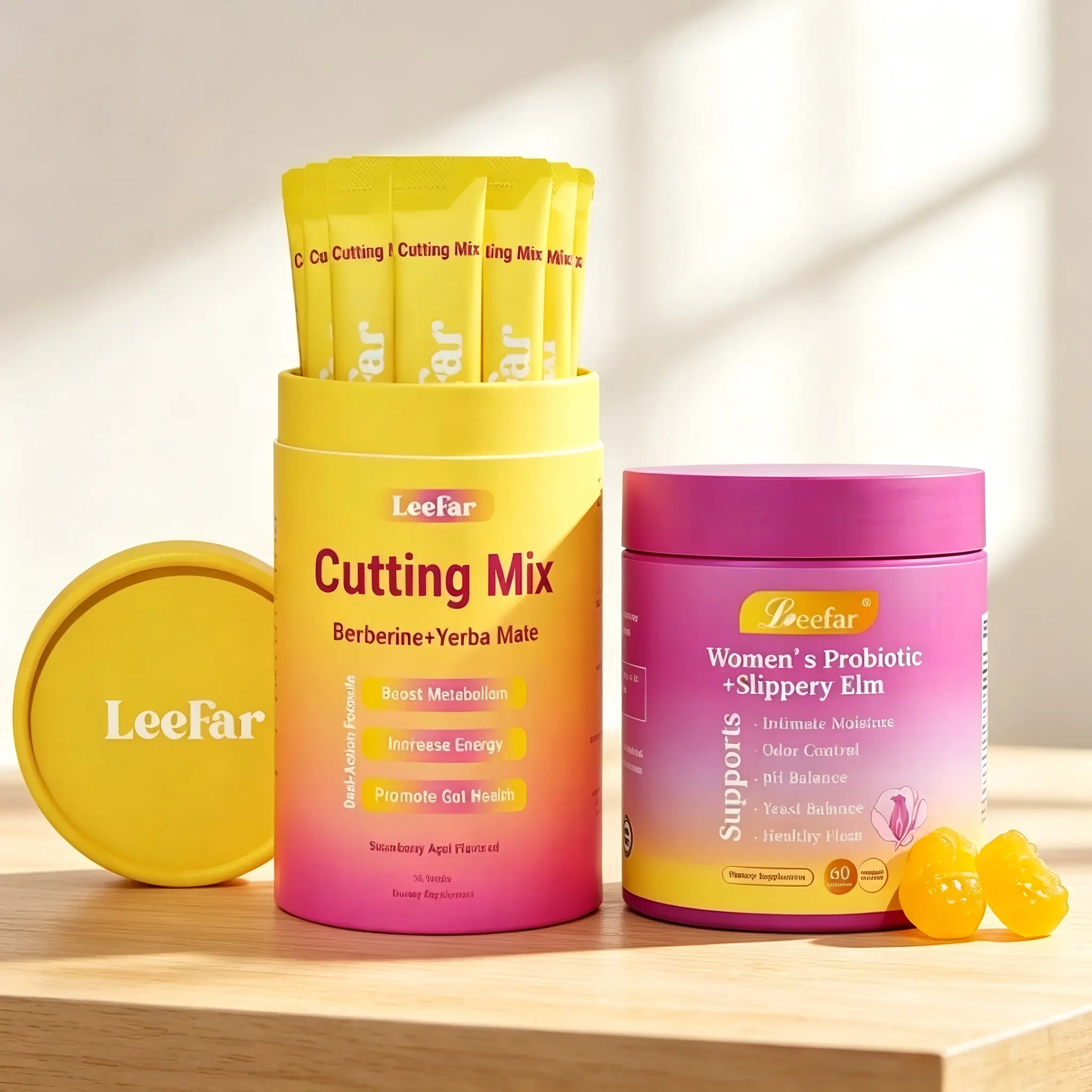 Glow Up Duo — She Juicy Women’s Probiotic + Slippery Elm & Cutting Mix with Berberine + Yerba Mate Support