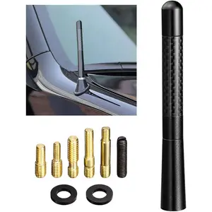 Car Radio Stereo Antenna Mast Carbon Fiber Truck Universal Antenna Replacement
