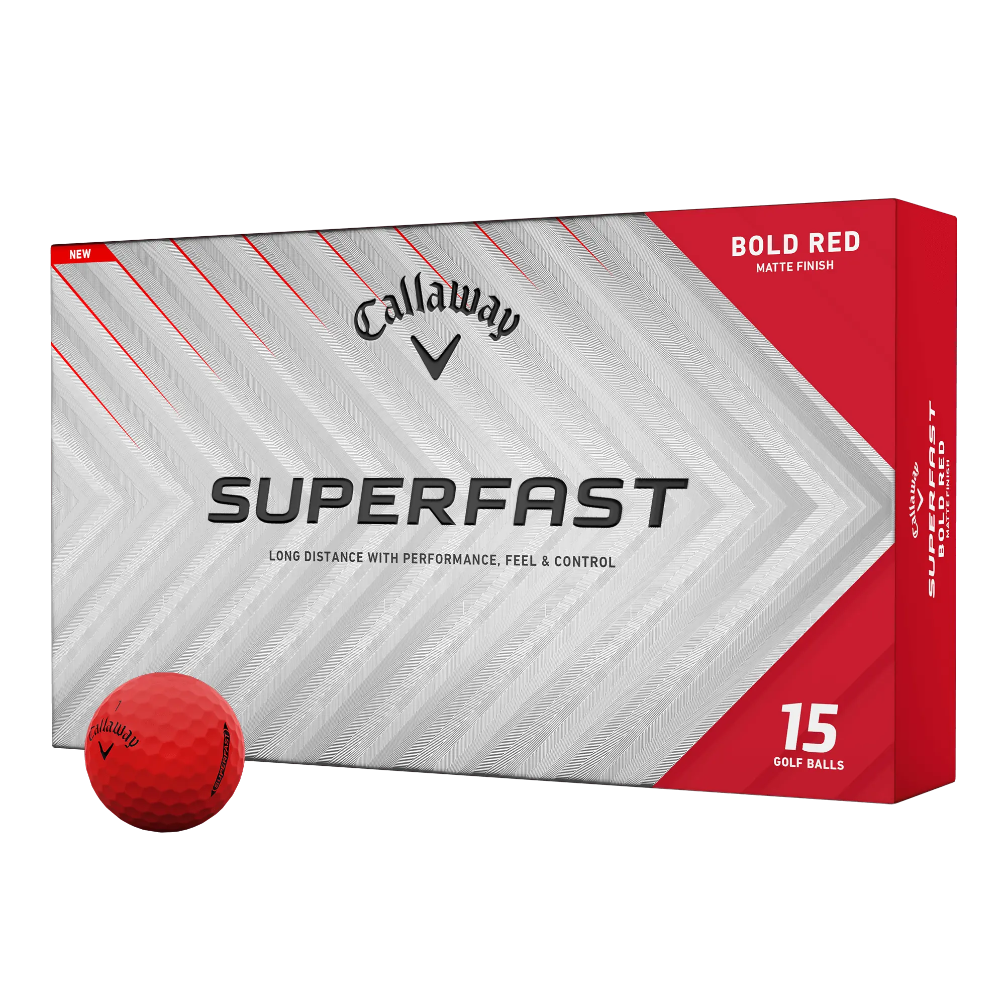Callaway Golf Superfast Bold Red 15-Pack Golf Balls Callaway Golf Superfast Bold Red 15-Pack Golf Balls