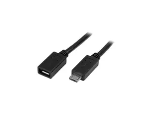 StarTech.com 0.5m 20in Micro-USB Extension Cable - M/F - Micro USB Male to Micro USB Female Cable