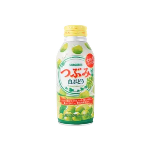 SANGARIA White Grape Juice Drink 380g - Real Fruit Pulp, Large Grape Pieces, Japanese Beverage
