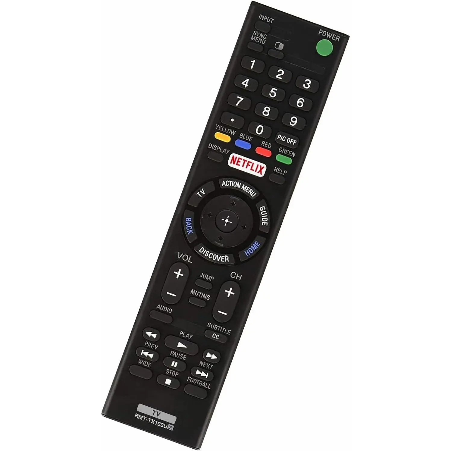 RMT-TX100U Universal Remote Control for Sony-TV-Remote All Sony LCD LED HDTV Smart bravia TVs - No Setup Needed
