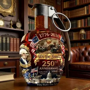 High borosilicate grenade shape sparkling wine bottle glass sealed sparkling wine can household sparkling wine bottle whiskey sparkling wine bottle