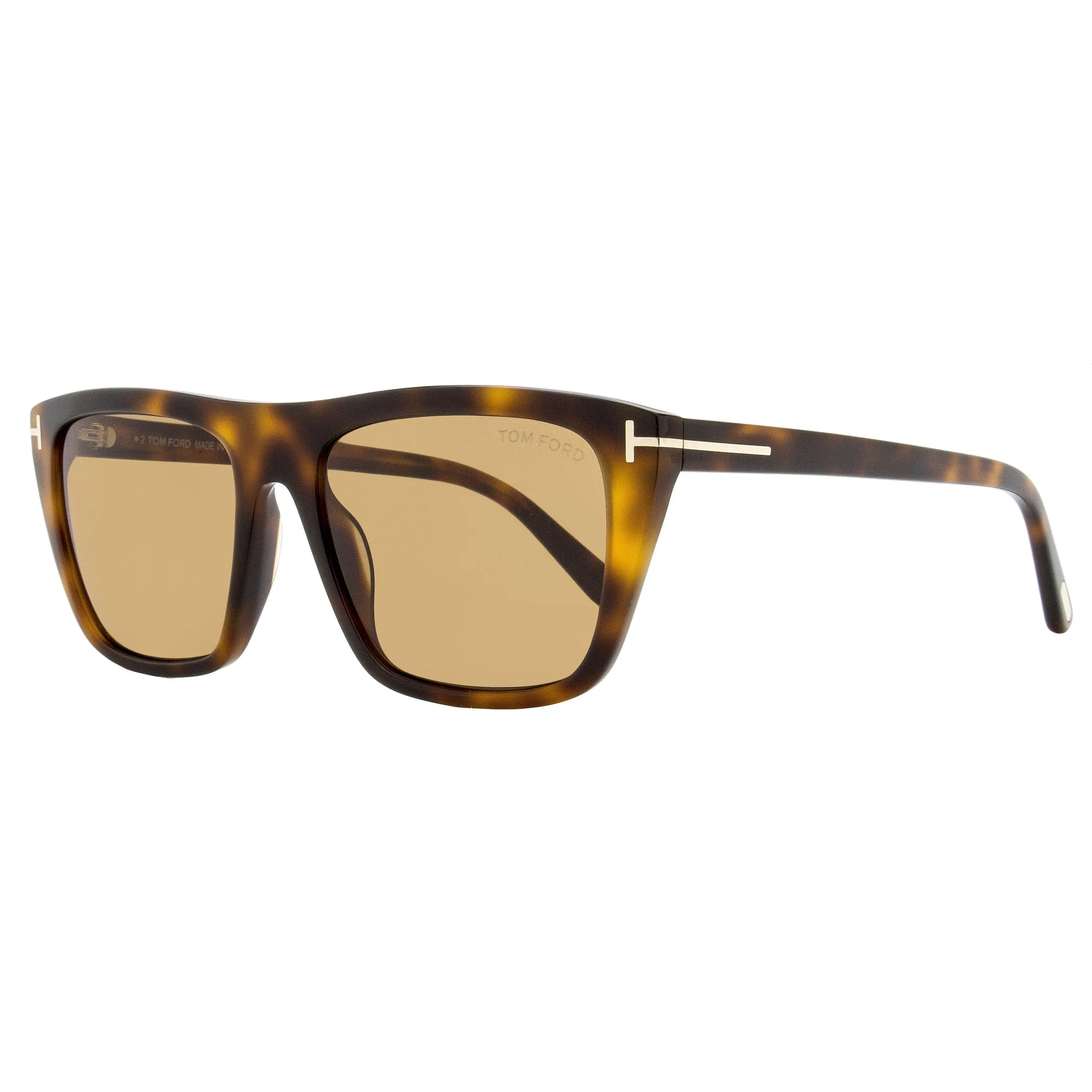 Tom Ford Aslan Acetate Men's Sunglasses - Modern Rectangle Frame in Blonde Havana with 100% UV Shield, TF1175 56mm, Bio-Acetate