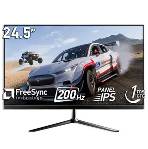 24.5 Inch Gaming Monitor 200Hz FHD (1920x1080) , 1ms Fast IPS, 99% srgb, Adaptive-Sync,  HDMI、DisplayPort, Compatible with Wall mounting 75 * 75MM - Black