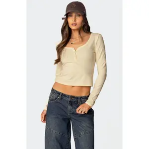 Edikted Women's Leah Henley Top