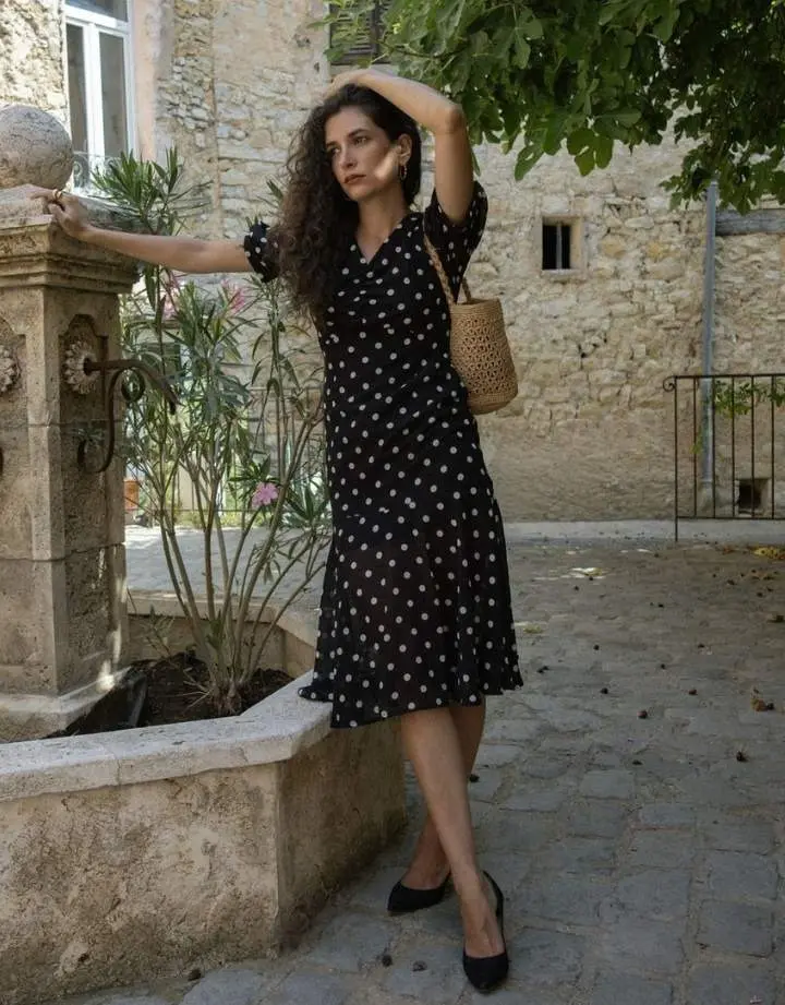 knee length dresses for ladies Emmanuelle Crochet Dress