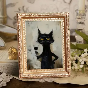 Whimsical Cat with Wine Glass Fridge Magnet, Unique Decorative Magnetic Accessory for Home/kitchen/locker, Ideal Gift for Cat Lover/wine Fanatics