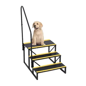 GARVEE RV Stairs: 2-4 Step Options with Handrails and Non-Skid Tapes for Safe Indoor and Outdoor Access to RVs, Mobile Homes, Campers, Hot Tubs, and Pools – Perfect for Enhanced Accessibility.