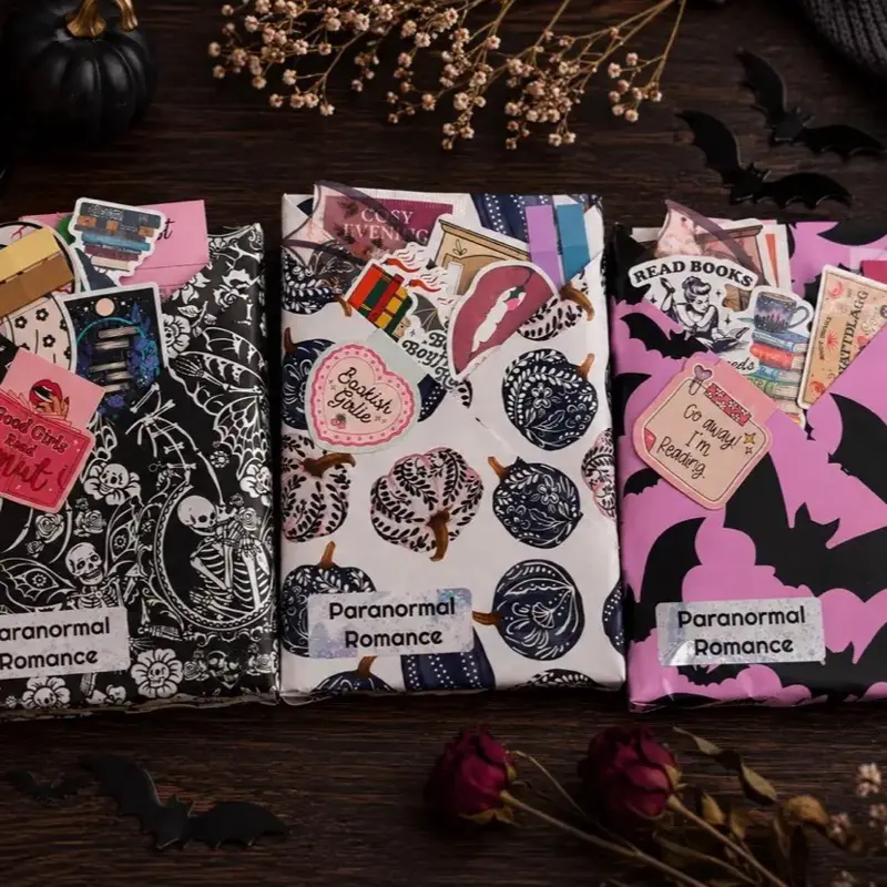 Bookish Triple Blind Date With a Book Bundle Gift Box - 3 Mystery Wrapped Paperback Books, Handcrafted Tea Blend, Bookmark, Reading Tracker, Colorful Page Tabs, Stickers, Pen, Trope-Themed Goodies & Surprises | Cozy BookTok Gift for Readers
