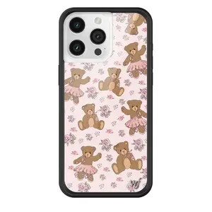 Wildflower Cases - Bear-y Ballet, Limited Edition iPhone Case | Accessories Durable Protection Dainty Ballet Pink Bows Ribbon Aesthetic Emblem