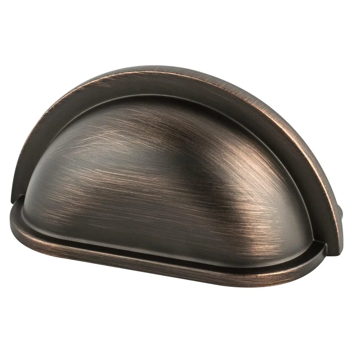 212 MAIN Euro-Style 5-Cup Drawer Pull - 3 in. CC Advantage Plus, Zinc Base, Verona Bronze Finish