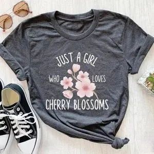 Cherry Blossom Shirt, Cherry Blossom Gift, Cherry Blossom Art Print, Sakura Blossom, Cherry Blossom Tree, Gift For Her, Flower Shirt